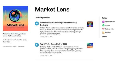Introducing the Market Lens Podcast: Your New Source for Market Insights and Smarter Investing